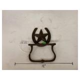 Cast iron horse shoe/star hanger