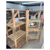 2 Wooden Shelves / Display Units