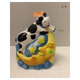 Cow /Moon cookie jar/chip