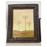 Vntg oil print/signed