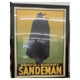 Porto & Sherry Sandeman large Framed poster