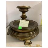 Vntg Brass Candle Holder, Approximately 18 Pounds