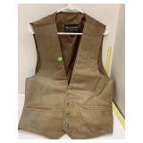 Leather Vest sz L