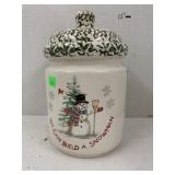 Snowman cookie jar