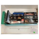 DVDs, vhs, cds