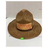 Smokey Bear faux suede hat