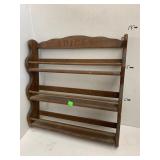 Wooden spice rack