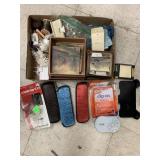Glasses cases, coasters, misc