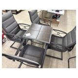Metal Patio Table w/ 4 Chairs