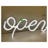 Light up Open Sign with Cords