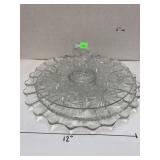 Glass serving trays