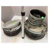 Mikasa stoneware bowls, plates, & gravy boat