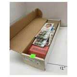 Box of baseball cards