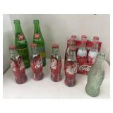 Vintage Coca-Cola & 7-Up Bottles