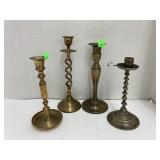 Brass candle holders