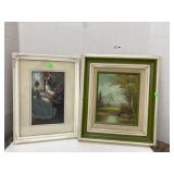Framed art, 1 signed oil painting