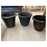 3cnt plastic pots
