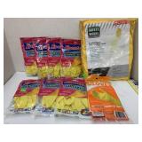 Hooded Rain Jacket, 8 Bags of Cleaning Gloves