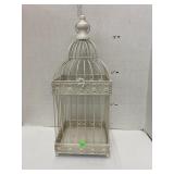 Metal birdcage decor