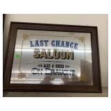 Mirrored Last Saloon wall hanging