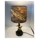 Mossy Oak antler table lamp