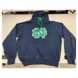 Sweat Shirt sz L, Notre Dame Hooded Front Pocket