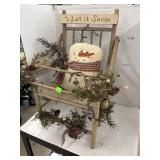 Christmas Let it Snow Decor w/ Lights