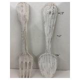 Rustic Fork & Spoon Wall Decor