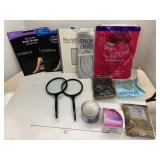 Magnify glasses, pantyhose