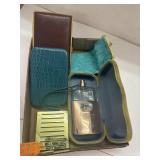 Empty Gucci Bottle & Vintage Wallets / Pouches