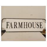 Farmhouse metal sign/decor