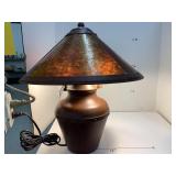Lamp, Arts & Crafts Style Mica Shade, Works