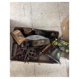John Deere Cast Iron Bell & Misc Flat