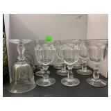 12 Water Goblets Glass