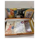 Sport magazines and postcards