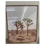Desert photo in wooden frame