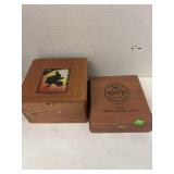 Wooden cigar boxes