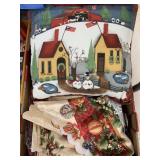 Pillow and 2 tablecloths