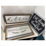 3 Wall Decor Pieces