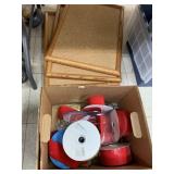 Ribbon and cork boards