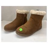 Faux-Fur Shearling-Style Ankle Boots