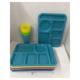 Tucker Housewares plastic cafeteria lunch trays &