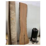 Wood Slab, approx 87in x 16in / 24in(wider on