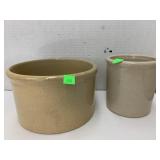 2 Roseville Pottery Jar Crocks
