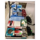 Light Bulbs, Extension Cords, Timers, Power Strip