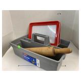 Carry caddy, rolling pin, & food preservation