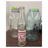 Vintage Jars & Beverage Bottle