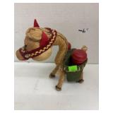 Salt n Pepper - a handwoven straw and rope donkey