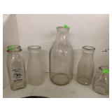 5 Milk Bottles