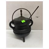 Vintage Cast Iron Fire Starter Pot
